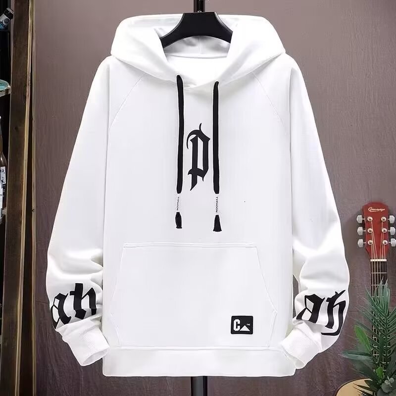 Designer Trendy Hoodie Men's Autumn Loose Letter Printed Design Top American High Street Handsome
