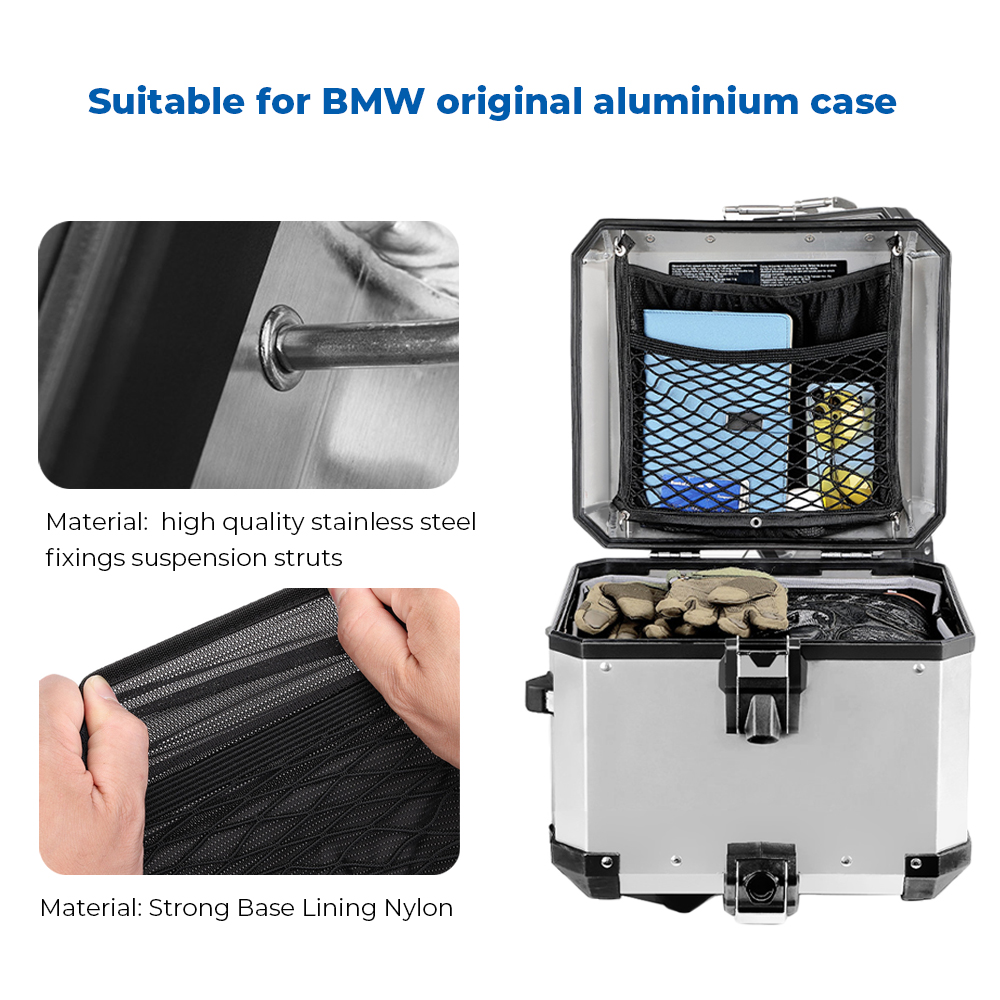 Luggage Net For BMW R1200GS R1250GS LC R 1250 GSA ADV F800GS F700GS Adventure Aluminium Case Motorcycle Box Luggage Inner Net