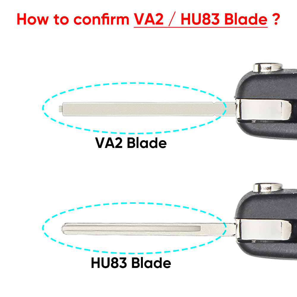 KEYYOU 2/3 Buttons Filp Remote Car new Key 2025 433MHz For Citroen C1 C2 C3 C4 C5 Berlingo Picasso For Peugeot 207 307 ID46 CE0536 CE0523