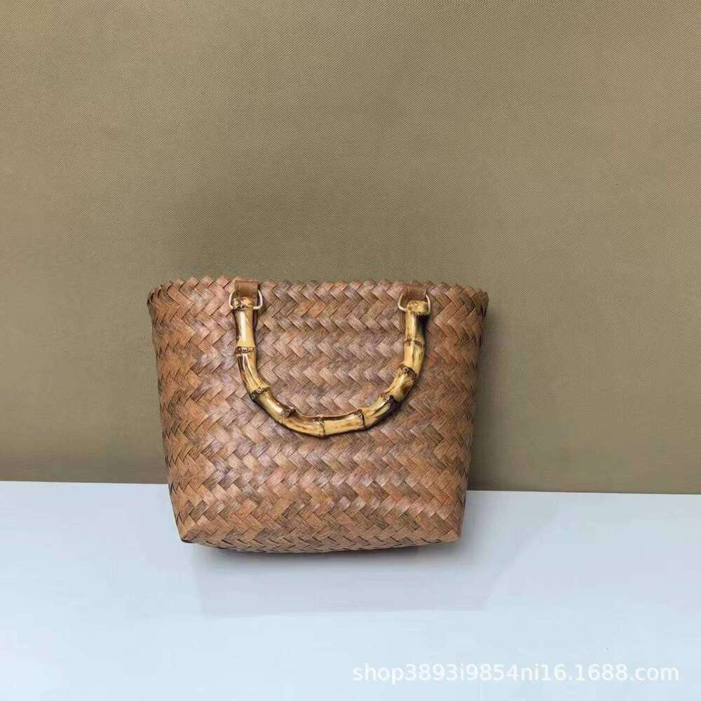 Hot selling handmade vegetable baskets, open tote PVC woven bags, handbags, women's handbags