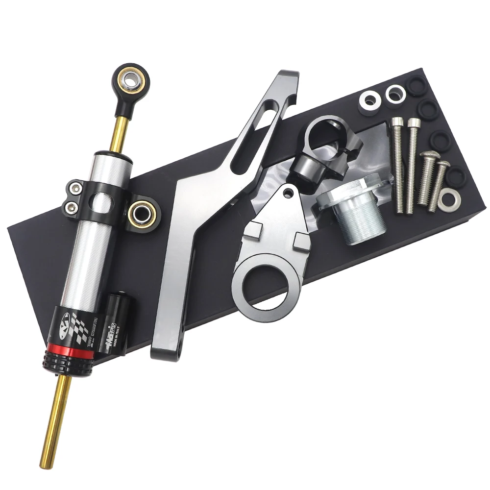 ZX-6R CNC Motorcycle Steering Stabilize Damper Bracket Mount For Kawasaki ZX6R 2009-2022 2021 2018 2017 2016 2015 2014 2013 2012