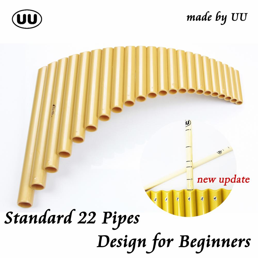 UU Pan Flute 22 Pipes G Key Tunable Flauta ABS Plastic PanFlute Professional Pan Pipe Woodwind Musical Instrument Panpipes
