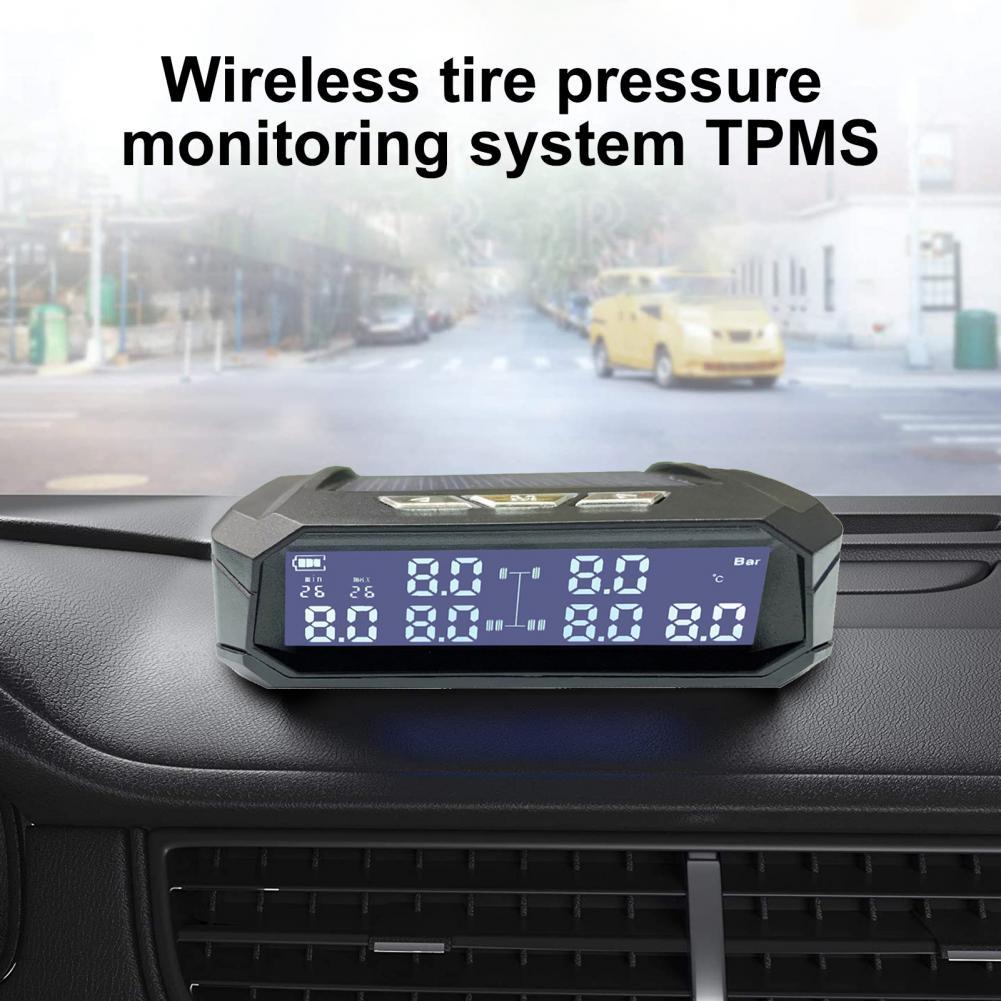 TPMS Tire Pressure Monitoring System Monitor 2025 Solar Power Digital ABS 8/12/15 Bar Auto Security new Alarm Tire Pressure Sensor for RV