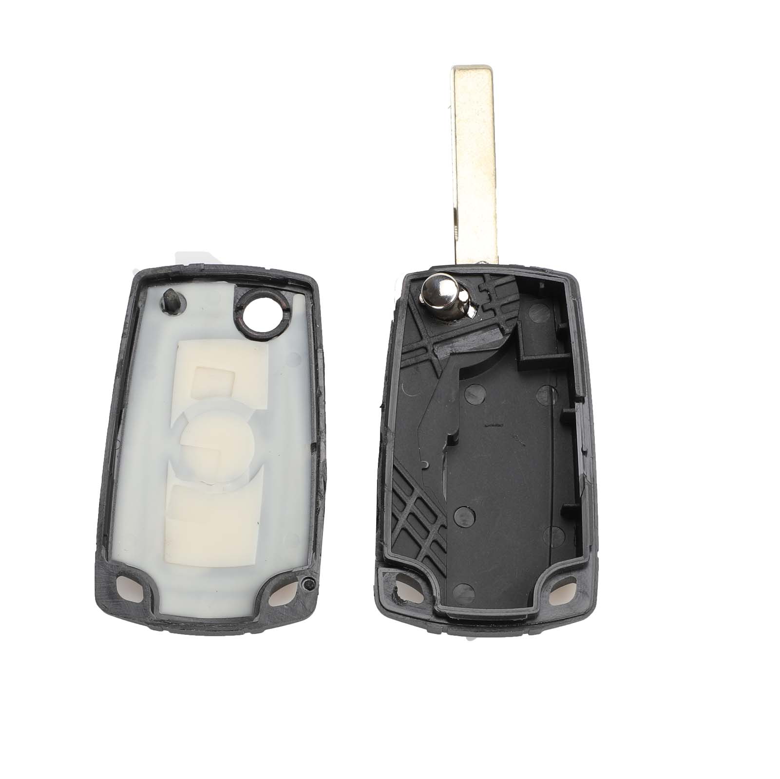 Jingyuqin 3 Buttons Remote Flip Key Shell For BMW E46 E60 E36 E38 E39 E53 E61 E63 E64 E81 E83 E85 E86 1/3/5/7 Series X3 X5 Z3 Z4