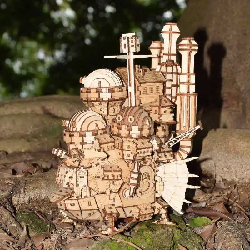 Adult 3D wooden puzzle model craft decoration puzzle magic castle model kit toys Exquisite children girls teenagers birthday gifts W241109
