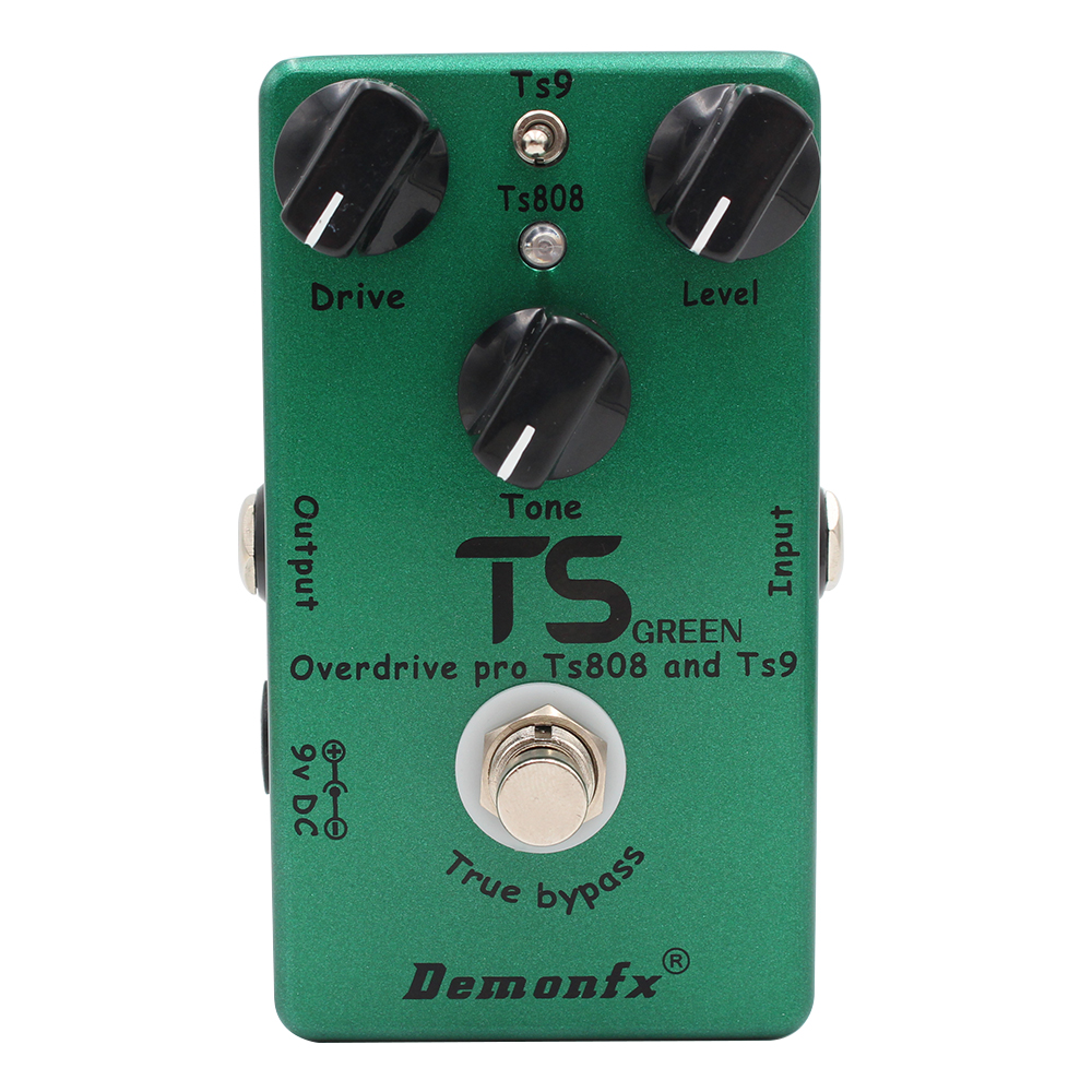DemonFX Pedal De Guitarra TS GREEN V1.0/ TS9 and TS808 V2.0 TS RED II Guitar Pedal Overdrive Pro Vintage True Bypass