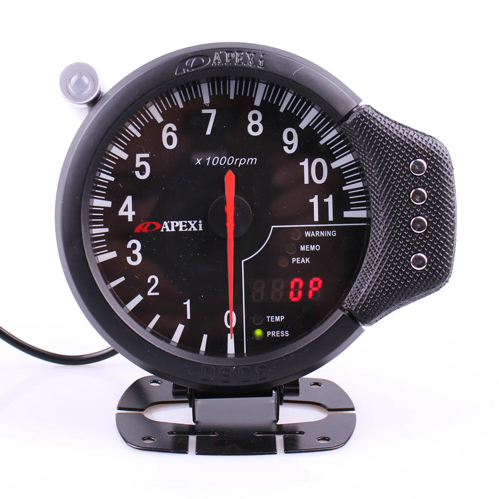 New Auto Car 4.7" Tachometer Water Temp Oil Pressure Apexi 3-in-1 Tacho Meter Auto Gauge