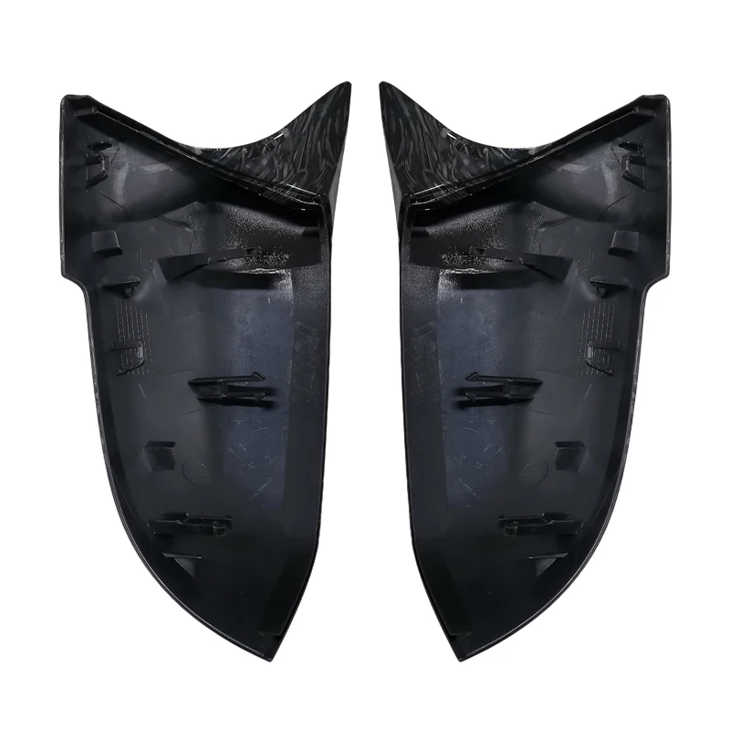1Pair new Side Rearview Wing Mirror Cover Caps For 1 2 3 4 Series F20 2025 F30 F31 F32 F34 F36 E84 2014 -2018 ABS Gloss Black