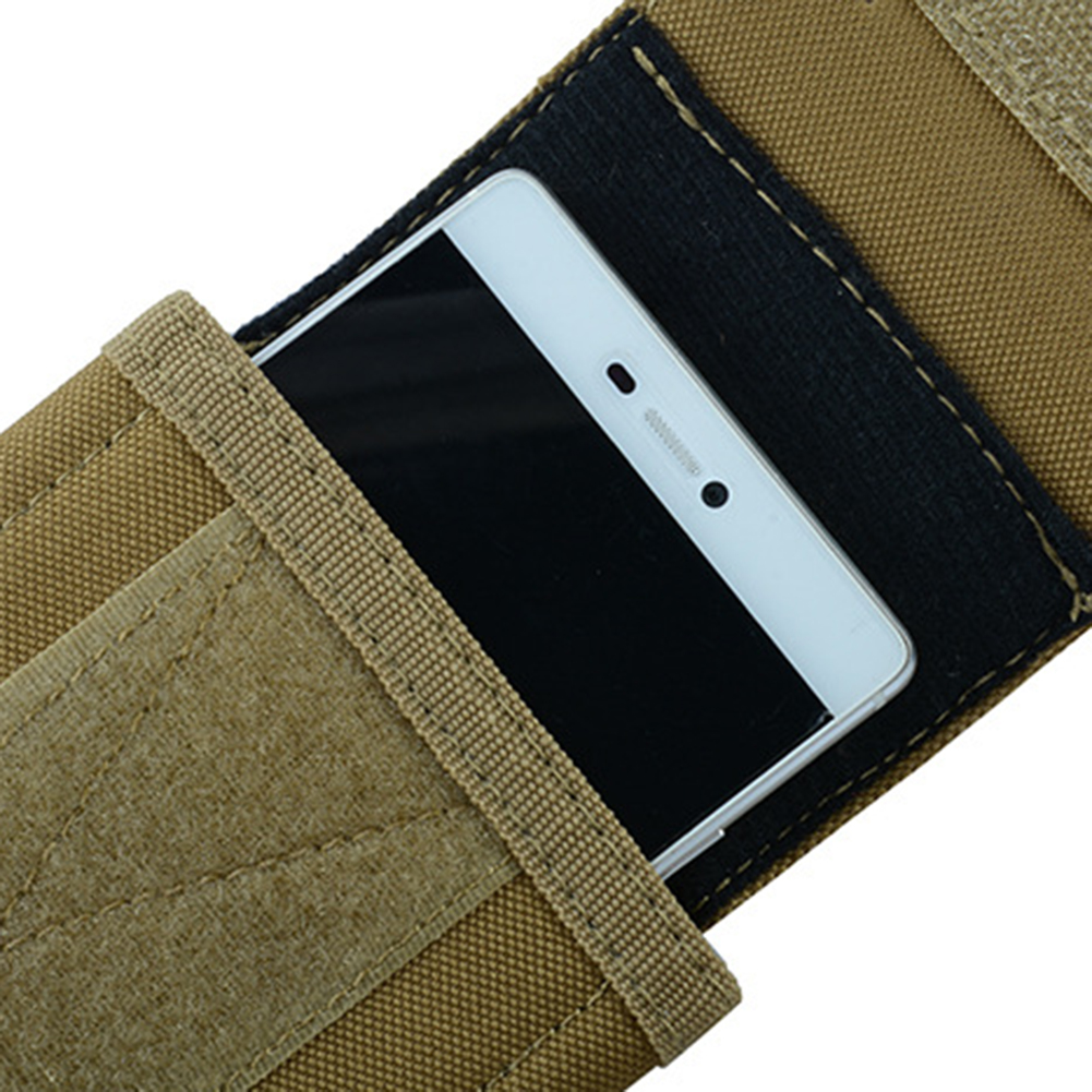900D Oxford Cloth Molle Mobile Phone Belt Pouch EDC Gadget Hanging Waist Pocket Utility Waist Bag with Cellphone Holster for Men smile