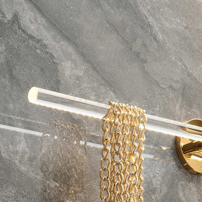 YCRAYS Gold Silver Bath Towel Bar Roll Tissue Paper Holder Rack For Bathroom Shelf Hanger Toilet Toiletries Kitchen Accessories
