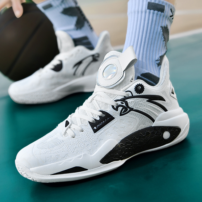 2024 New Summer Basketball Shoes Men's Shoes Breathable Mesh Surface Trend Sneakers Soled Non-slip Sneakers Outdoor Free shipping