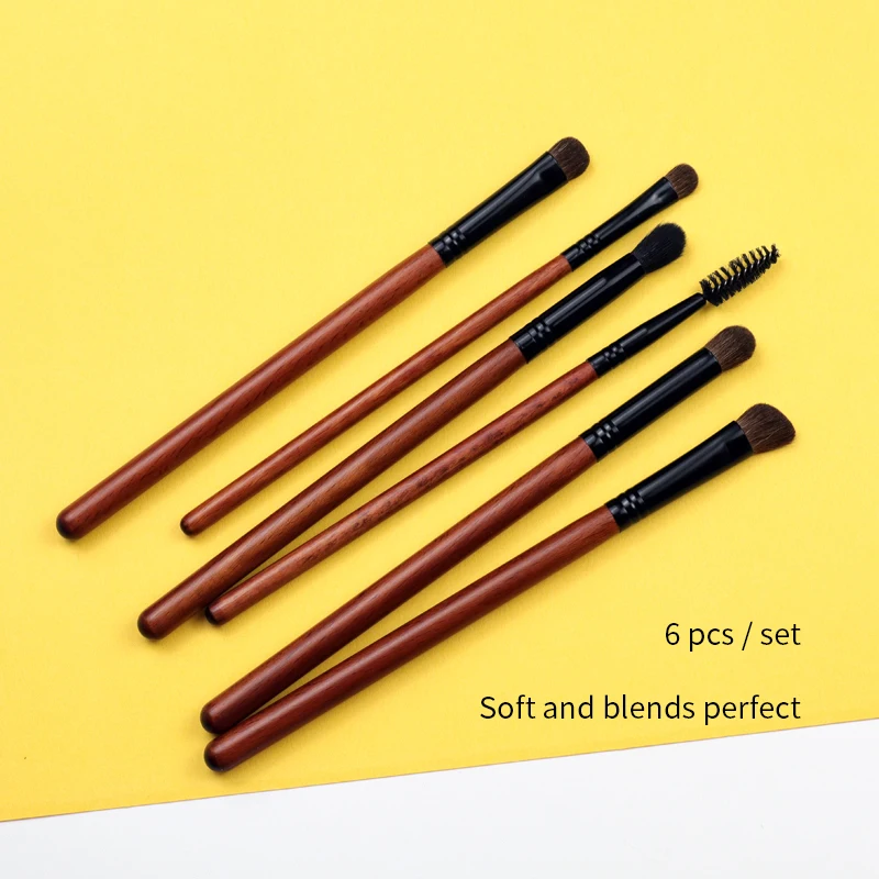 ff b pcs Hair Goat OVW Pony Makeup Eye Shadow Brush Set Tapered Blending Make up Brushes Natural Pro Kit es