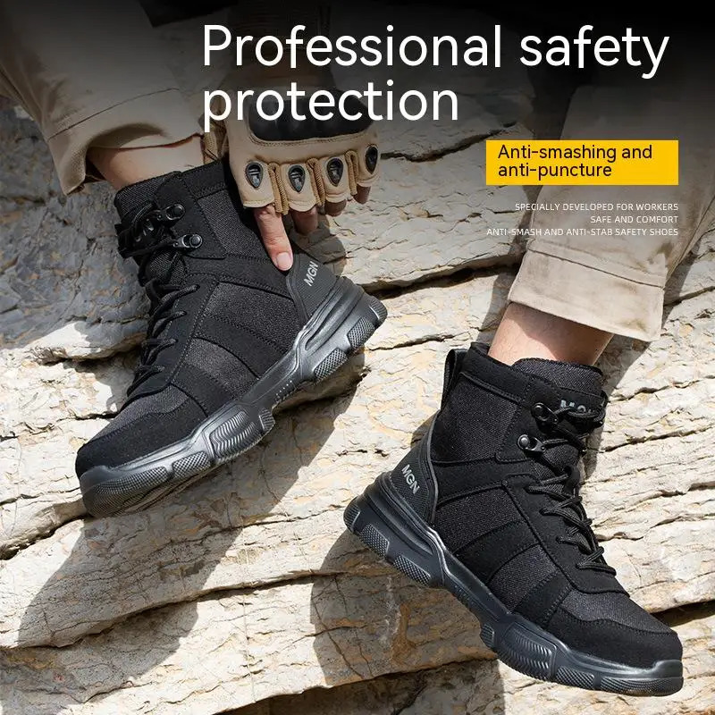 Work Boots Indestructible Comfortable Safety Shoes Men Steel Toe Shoes Sneakers Male Footwear Shoes Women Non Slip Work Shoes 241108