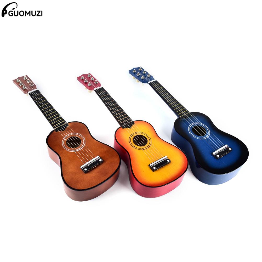 21" Guitar Beginner Children Gift Hawaiian Instrument String Guitar+String+Pick
