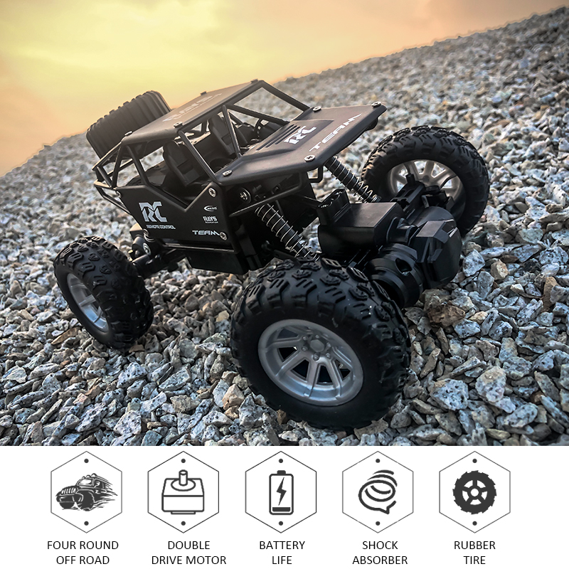 1:18 Electric Car RC Car 4WD Remote Control Toys Buggy Off-Road High Speed Vehicle Electric Toys Gifts for Kids
