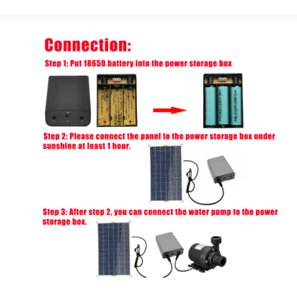 Submersible Aquarium Solar Water Pump for Garden Fountain Hydroponics Pond Fish Tank Water Filter Pump Ajustable Flow Rate