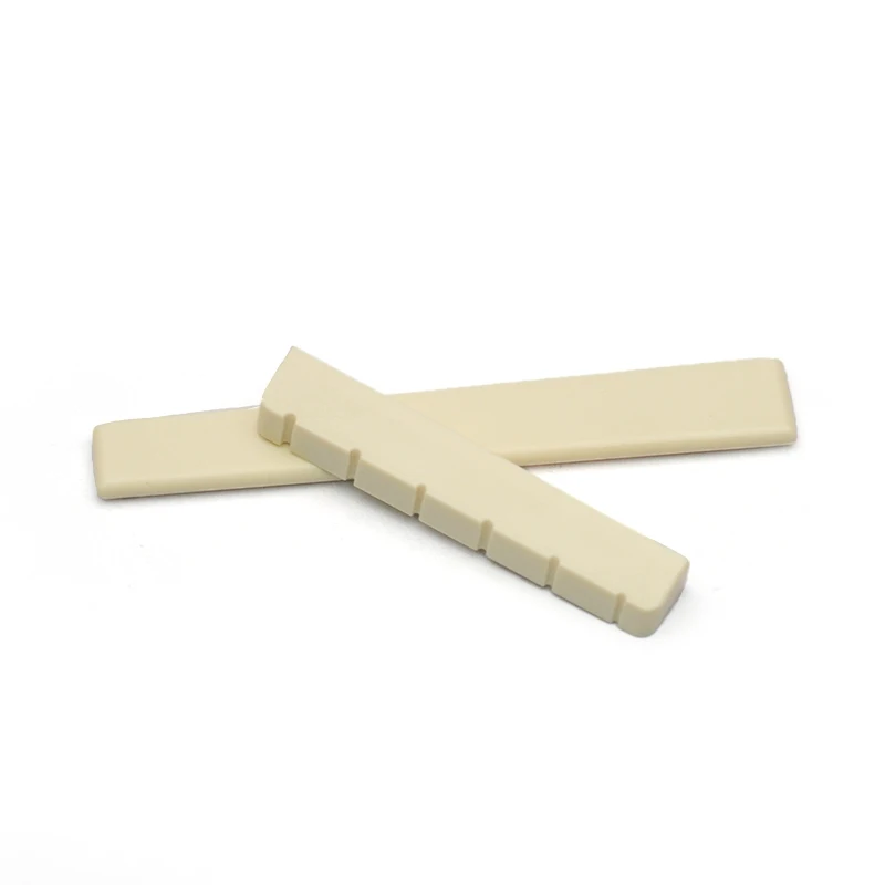 50pcs Classical Guitar Nut and Bridge Saddle Plastic 50MM 80MM Guitar Parts Ivory