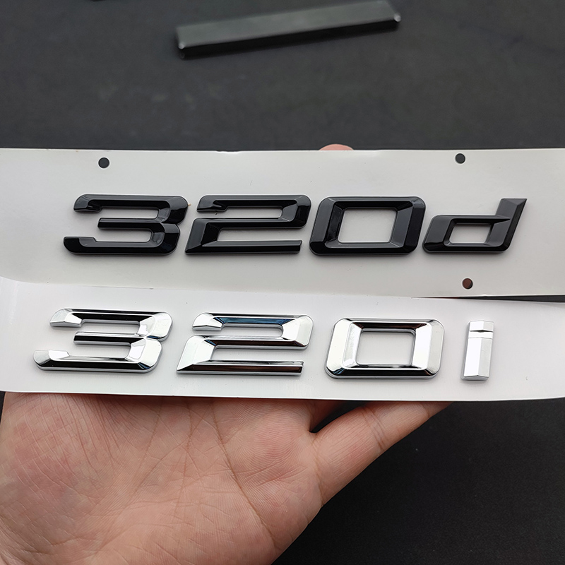 3d Car Trunk Sticker For 316i 318i 320i 320d 325i 330i 330d 335i 340i E46 E90 E91 F30 G20 Emblem Lettering Accessories