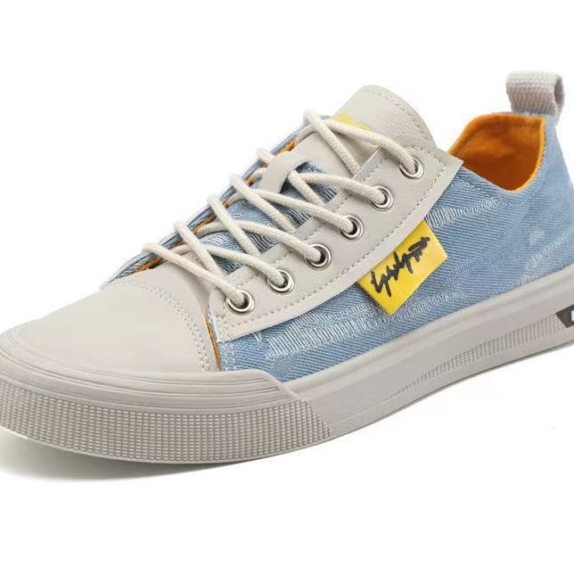 2025 Autumn New Trainer Korean Flat Bottomed Board Shoes Outdoor Student Fashion Design Men's Casual Canvas Shoes