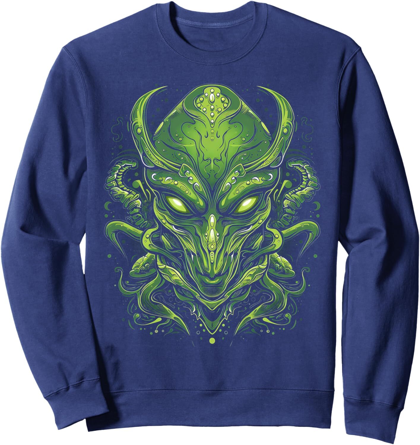 Long Sleeve Shirts for Men sweatshirt Alien Costume Cool Alien Head Alien Halloween Costume Sweatshirt T shirt Tee Streetwear Casual tops clothes