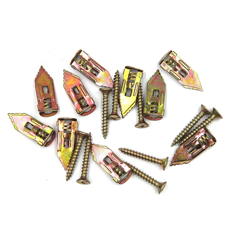 Drywall Self-Drilling Anchors with Screws Kit, No Drill Or Holes in Wall Perfect for TV Wall Anchors And Screws For Drywall