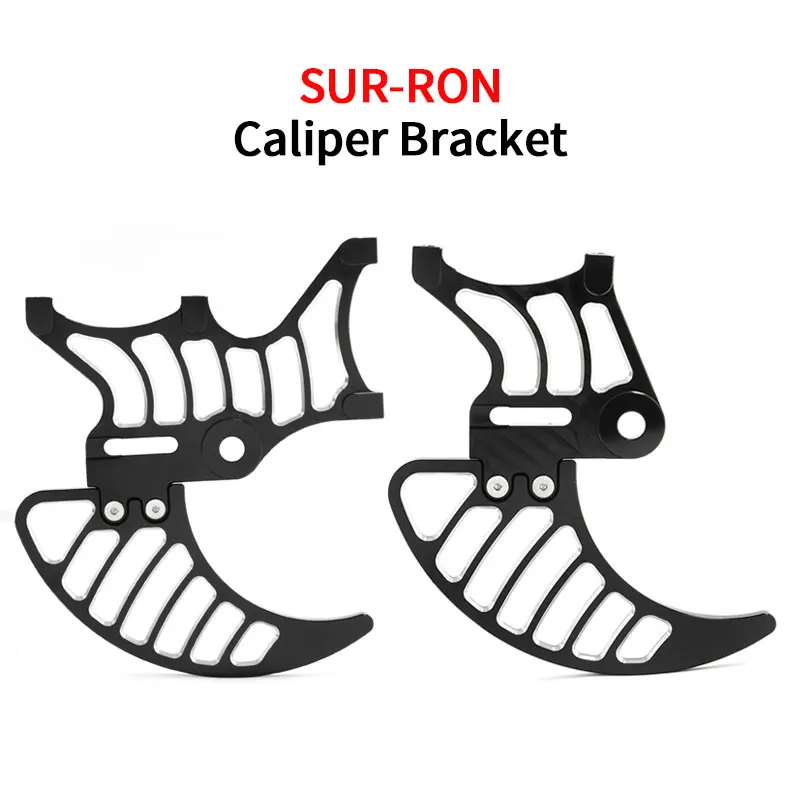 For SURRON Light Bee X Segway X160 X260 Talaria Sting Dual Caliper Mount Shark Fin Disk Disc GuardAlloy Off-road Parts SUR-RON