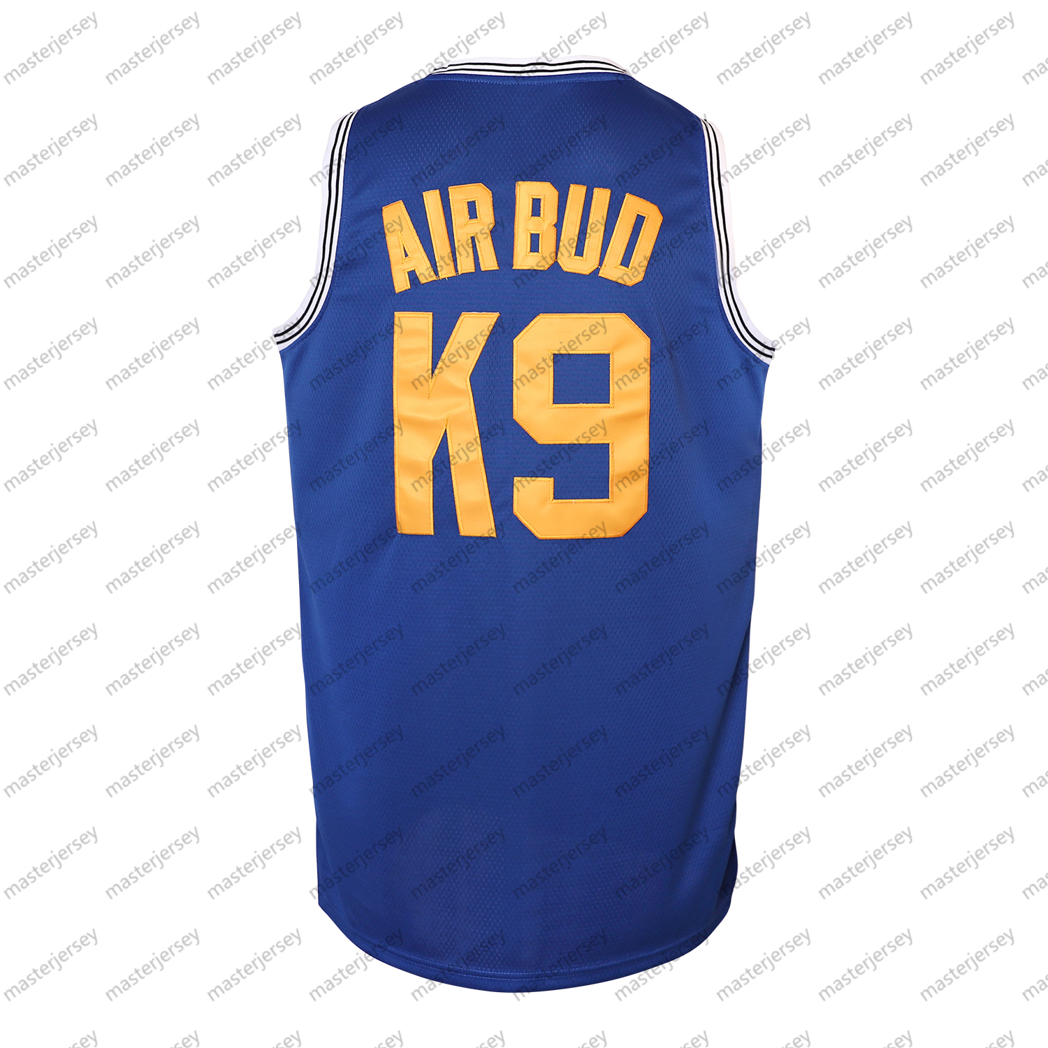 #K9 AIRBUD Men's Basketball Jersey Sweatshirt - Embroidered Movie Mesh Letters & Numbers, Crew Neck Sleeveless Training Vest, Loose Fit Athletic 