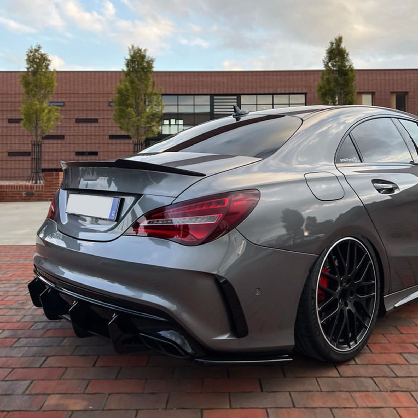 Rear Bumper Diffuser Splitter Spoiler Bracket Kit For Mercedes Benz CLA Class W117 C117 CLA45 AMG Only Sedan 2016-2019 2017 2018