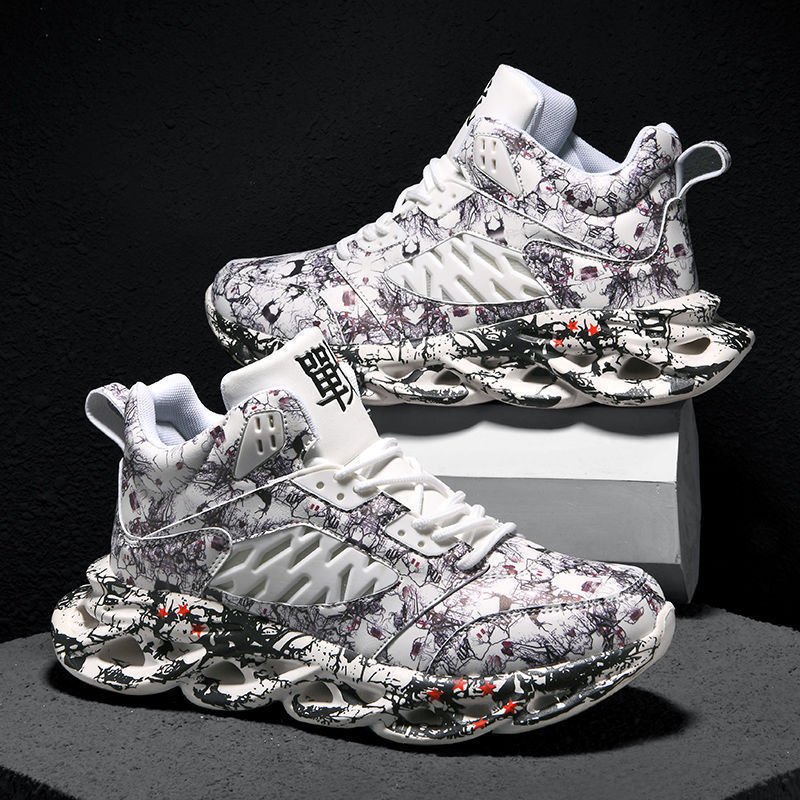 Men's Plus Size High Top Trendy Sports and Casual Basketball Shoes Size38-48.