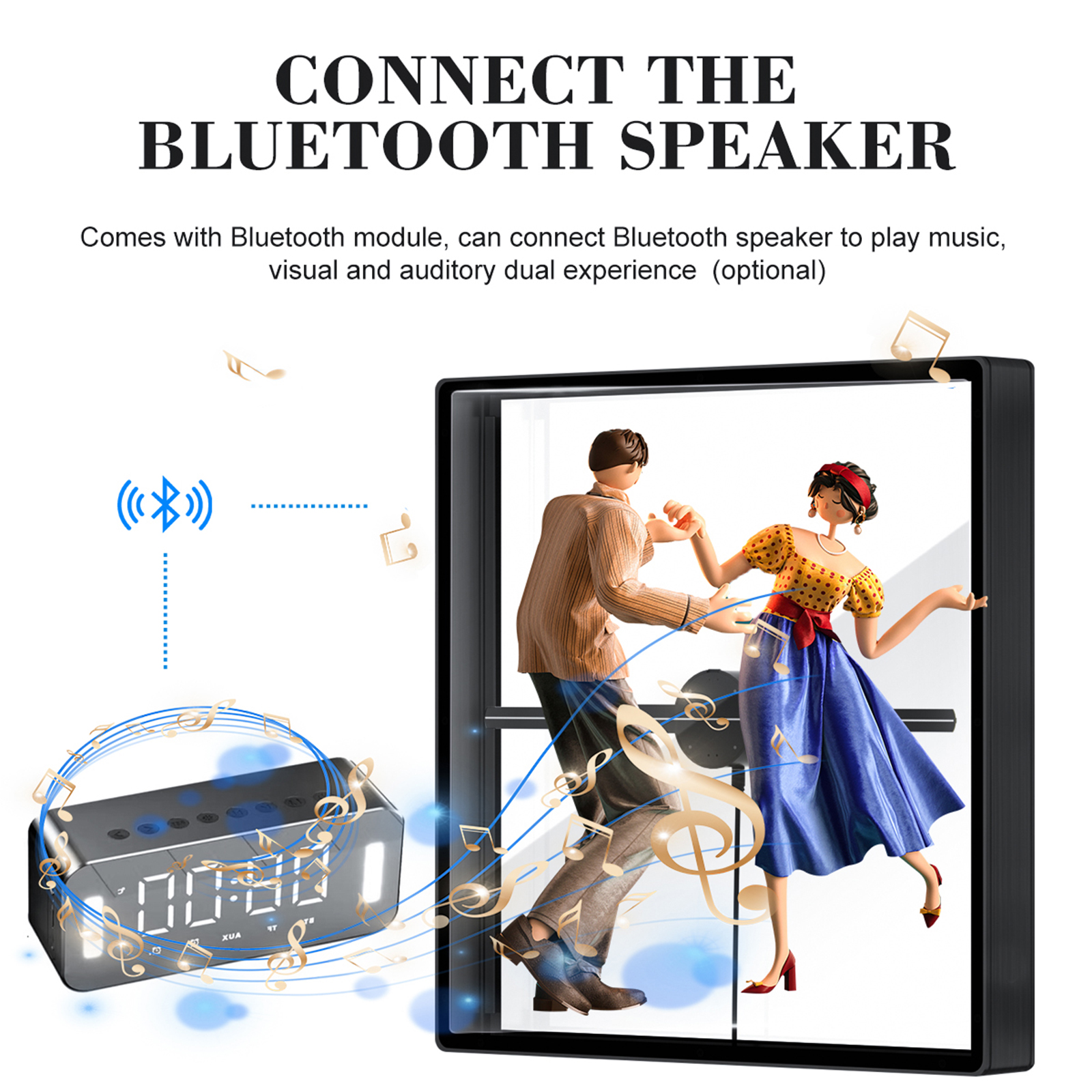 50CM 3D Holographic Projector Fan with Protective Cover 266 Leds Advertising Machine Hologram Projector Lamp Player
