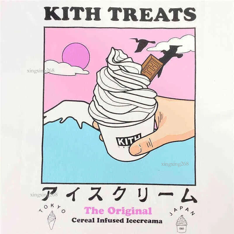 2021ss KITH TREATS LOCALE Tee T-shirt Men Women Vintage 1:1 High Quality White ice Tops Y220516