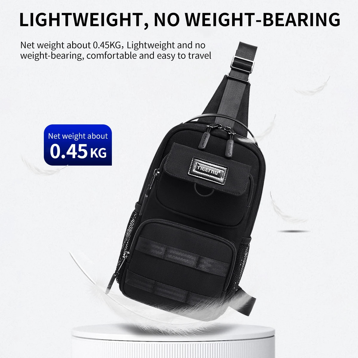 Warranty Chest Bag For Men Light Weight Mini Male Shoulder Waterproof Travel Crossbody Unrestrained Series 241029