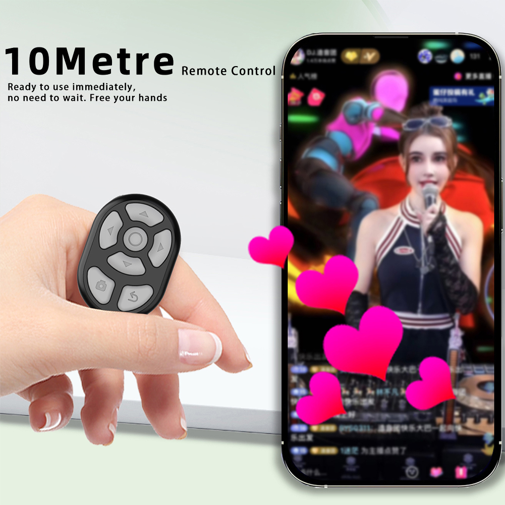 New Portable Bluetooth 5.3 Ring Remote Control For Tiktok Browsing Mobile Phone Selfie Page Turner Lazy Artifact for Android/iOS