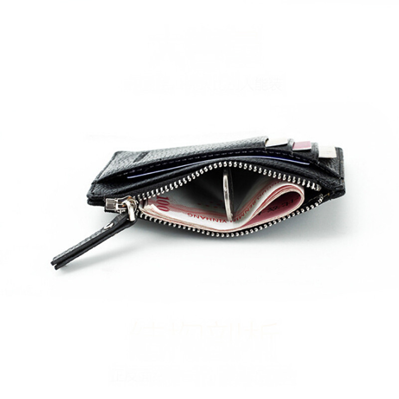 PU Leather Women ID Credit Bank Card Holder Zipper Slim Wallet Fashion Small Coin Purse Money Clip Case Cardholder Cover
