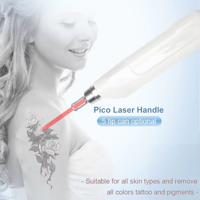 Fabulous Powerful 2 Handles 808 Diode Laser + Picosecond Laser Skin Smooth Rejuvenation Ice Point Hair Removal 5 Probes Picolaser Tattoo Removal Machi