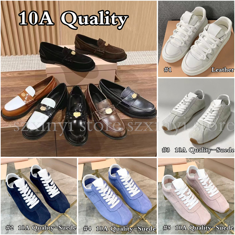10A Quality Fashion Women's Leathe/Suede Sneakers Loafers Sports Casual Shoes for Women