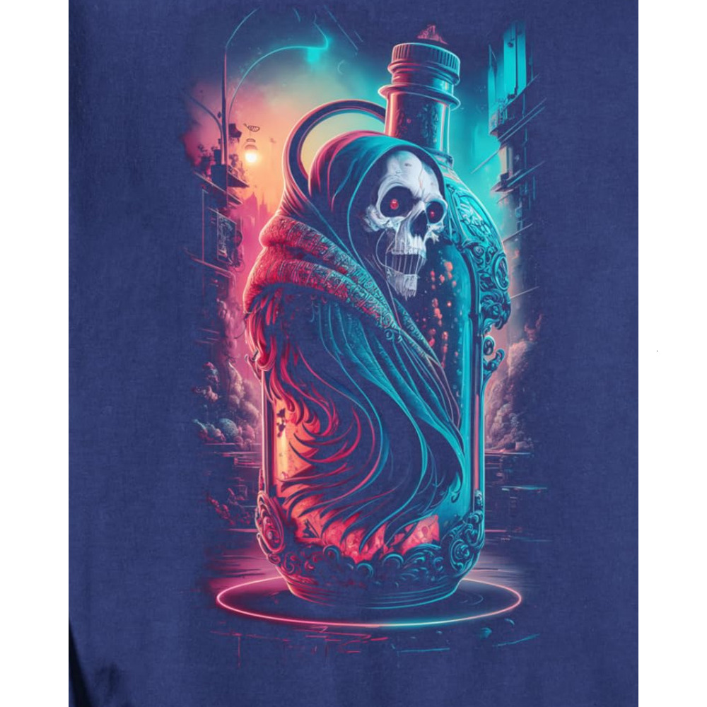 Long Sleeve Shirts for Men sweatshirt 3036 Angel Skull Occult Magic Graphic Design Sweatshirt T shirt Tee Streetwear Casual tops clothes