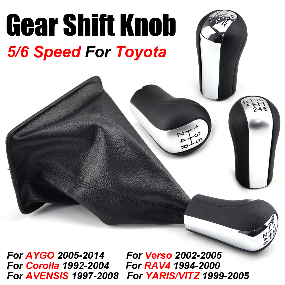 Speed Car Gear Manual Shift Knob Lever HandBall Styling For Toyota Corolla AYGO Verso RAV YARIS VITZ 5