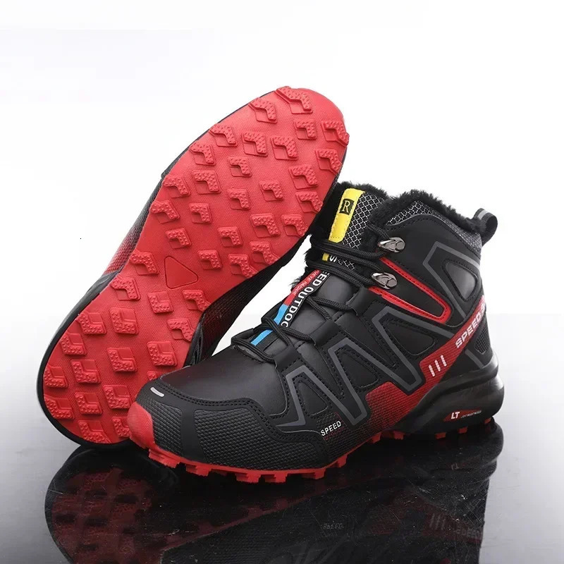 Hiking for Winter Warm Snow Outdoor Non Slip Sneakers High Quality Comfor Men Walking Shoes Waterproof Boots 241111
