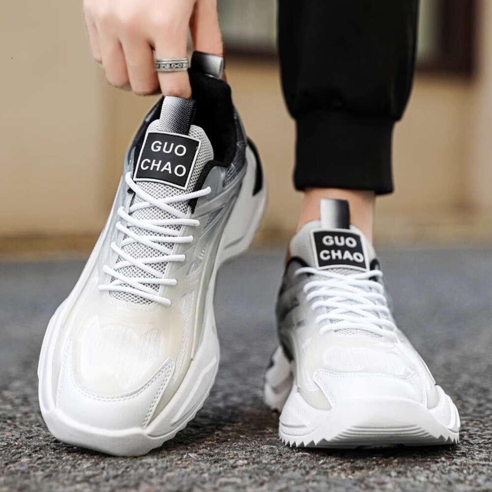 Autumn Men's Shoes, High School Student Sports Size Youth Mesh Running, Little White Trendy Shoes ddmythur