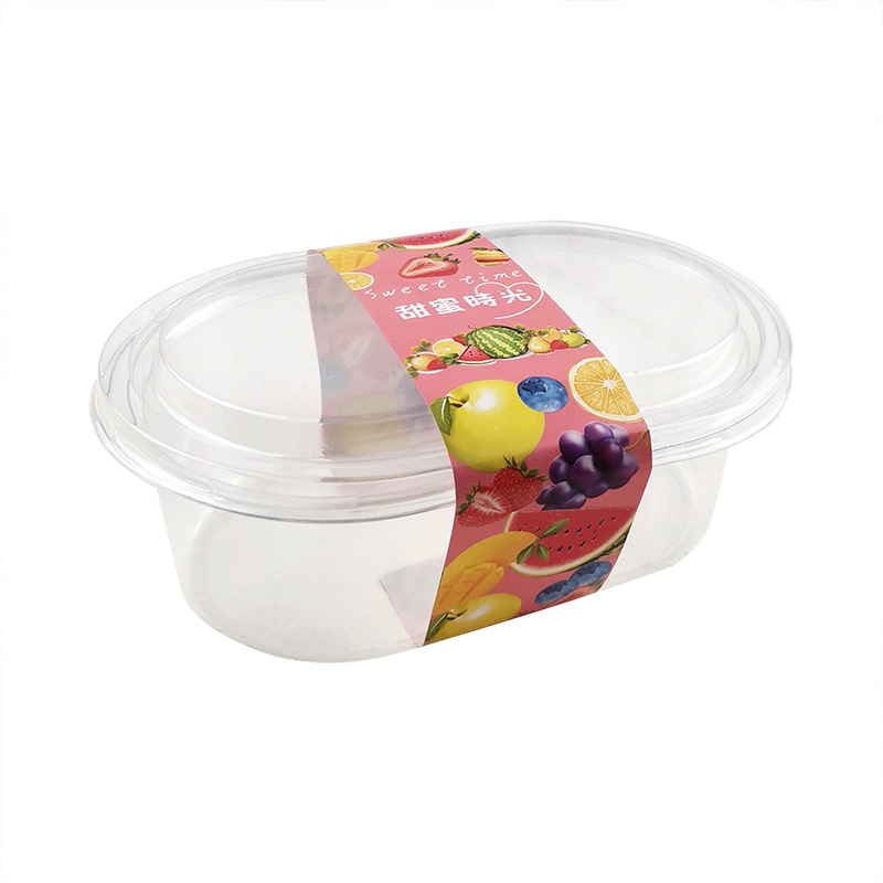 Clear Disposable Food Storage Boxes for Fruits, Roasted Grass Cakes, and Soy Milk Baked Goods