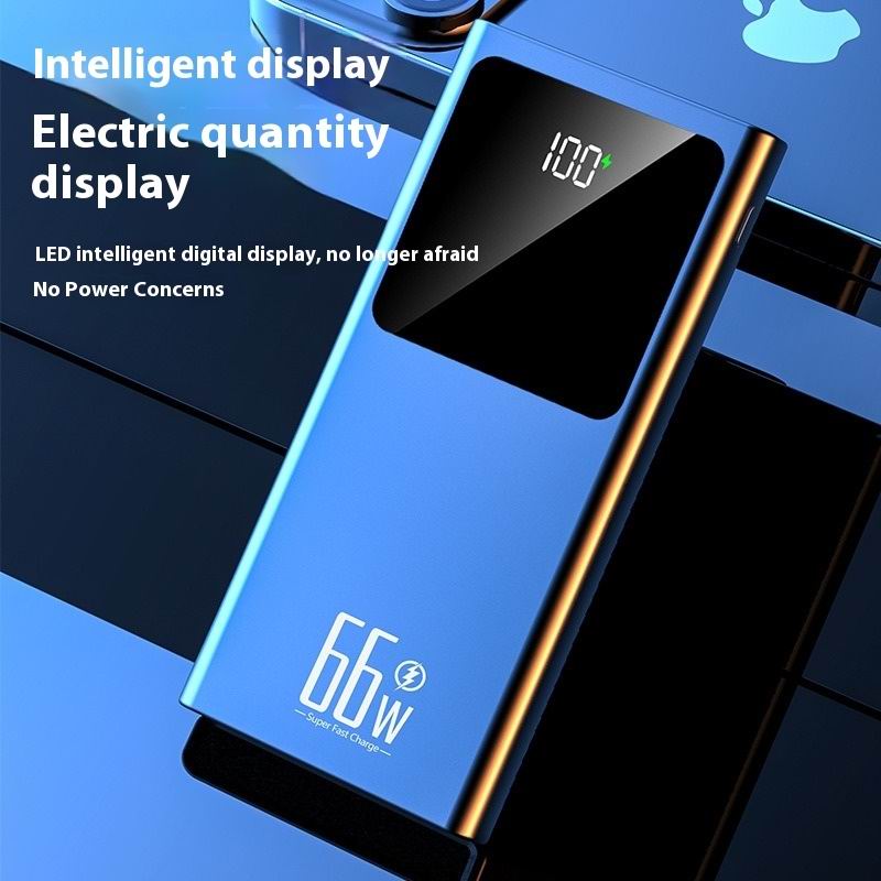 66W 20000mAh Large Capacity Power Bank Two-way Fast Charging Lightweight External Battery Portable For Mobile Phone PowerBank