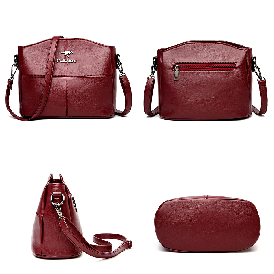 Free Shipping Small PU Leather Shoulder Crossbody Bags for Women Luxury Designer Handbags Purses Female Messenger Bag Sac A Main