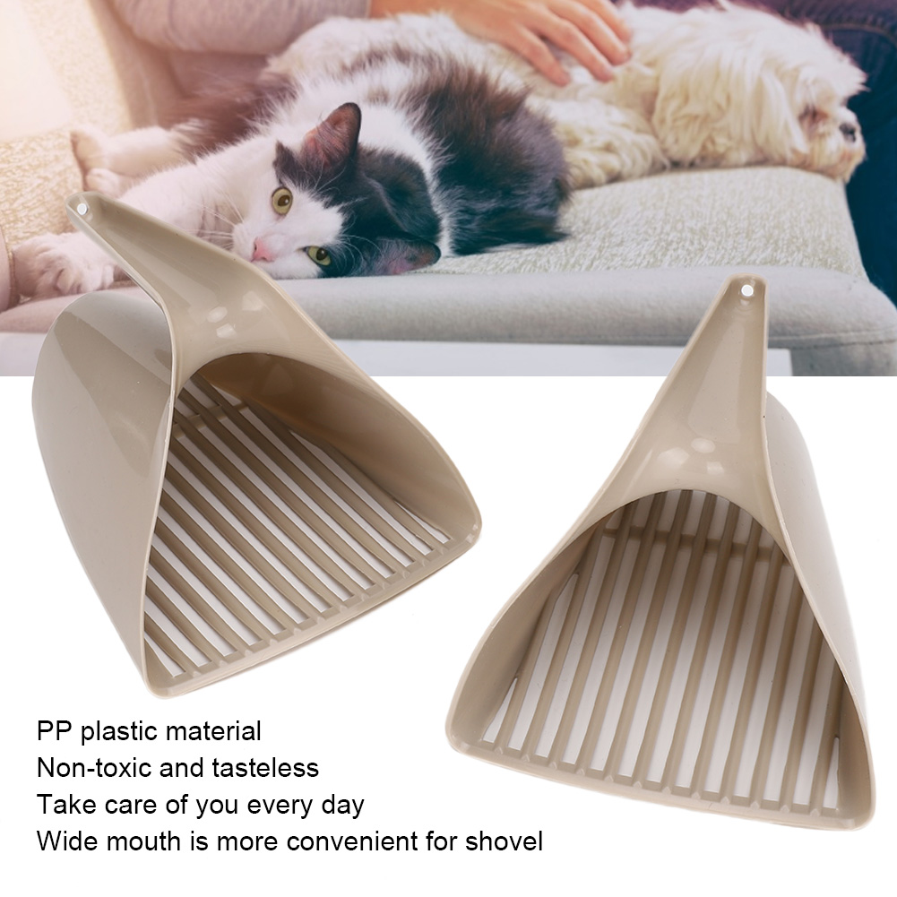 / Set Cat Litter Boxes Shovel Cleaning Tool Cat Toilet Plastic Shovel Scoop with Handle Cat Litter Shovel Shovel with Handle