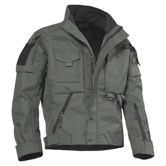 Plus size military tactical jacket mens waterproof multifunctional pocket casual bomber jacket mens jacket spring autumn S-3XL W241111