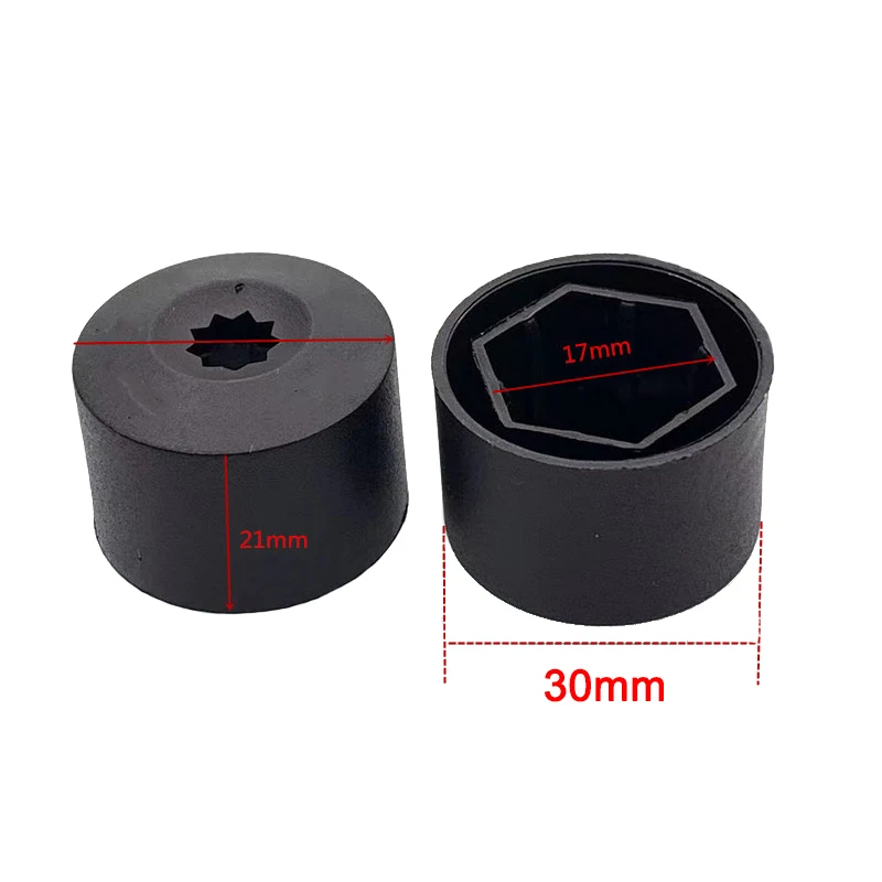 Universal 17mm Car Wheel Hub Covers new Anti-Rust Caps Auto Hub Tire Screw Cap Nut Bolt Dust Proof 2025 Protector Car Accessories 20Pcs