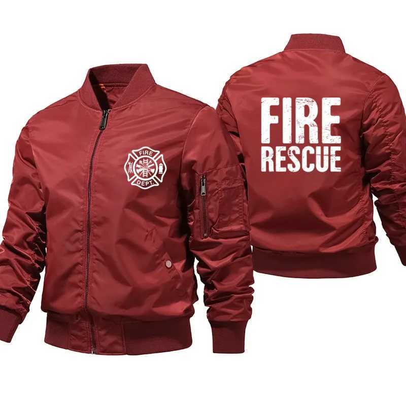 Fire Rescue Firefighter Fireman bomber jacket Ma Pilot Air Men Streetwear winter jacket mens windproof jacket S-5XL W241111
