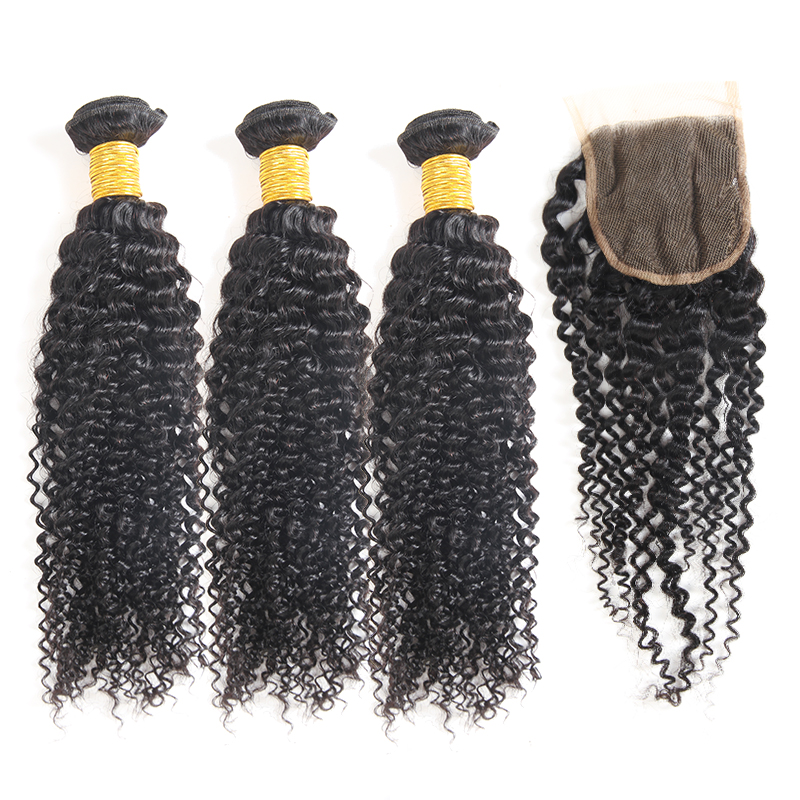 28 30 inches Brazilian Virgin Hair Straight Bundles With lace Closure Frontal Body Deep Wave Human Remy Raw Weave Extensions Black Women Natural Color