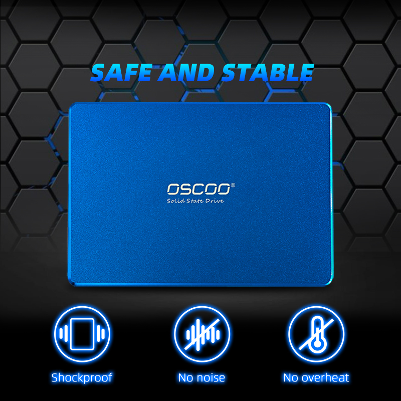 OSCOO HHD SATA3 2.5 "Internal Solid State 128GB 256GB 512GB 1TB HD SSD Hard Drive Disk for Laptop Desktop Notebook