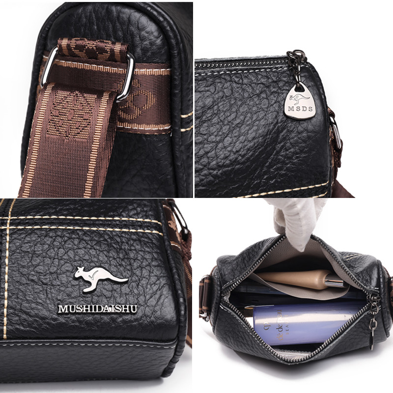 High Quality Soft Cow Leather Handbag Women Bag Luxury Brand Genuine Leather Shoulder Crossbody Bag For Female 2023 Ladies Tote